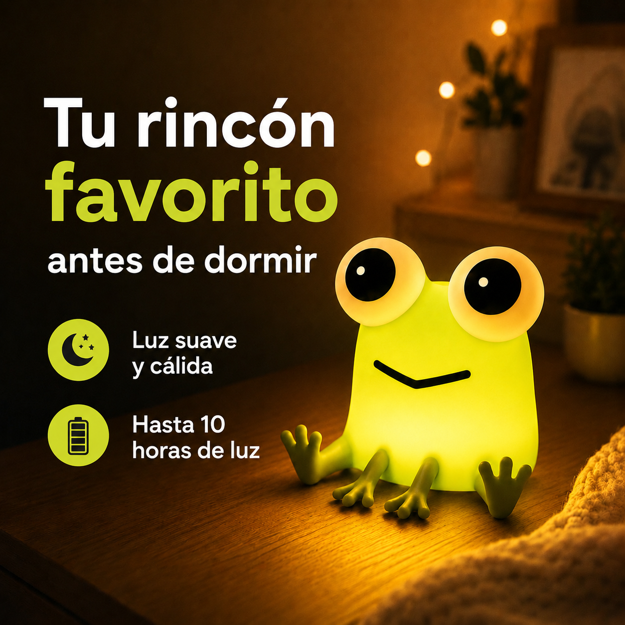 Lámpara Rana de Silicona