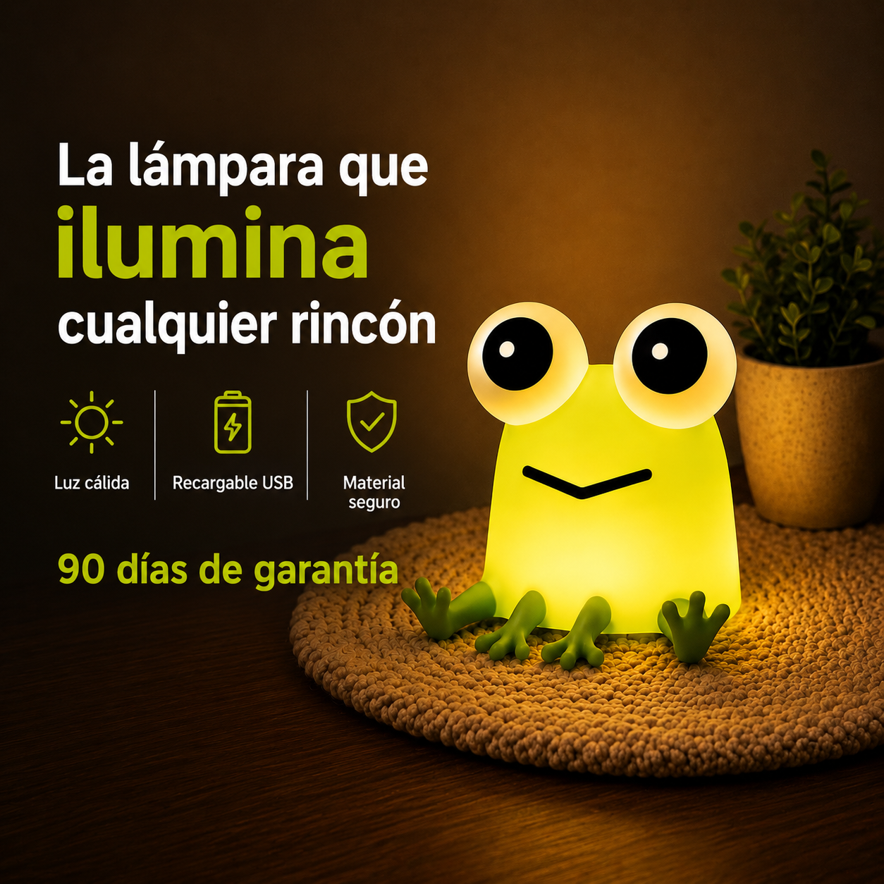 Lámpara Rana de Silicona